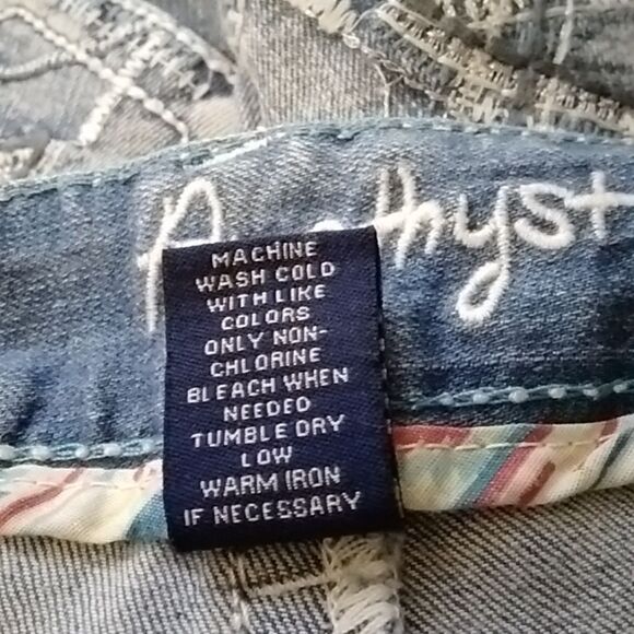 Ame Thyet Wash Acid Women's Jeans Size 11 80% Cotton - Picture 11 of 12